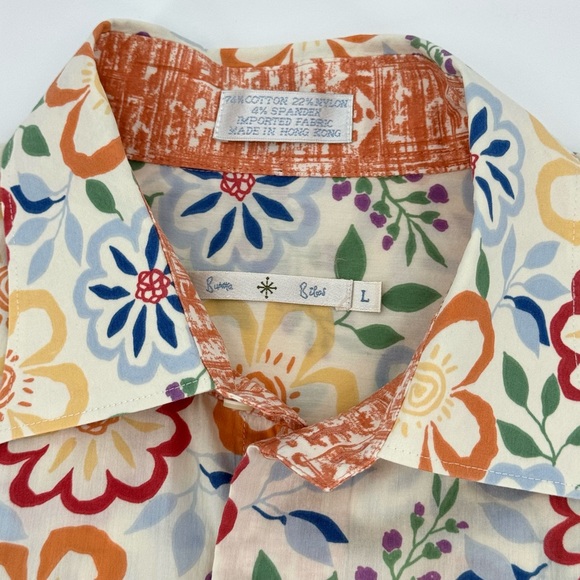Burma Bibas Vintage 70’s Retro Floral Button Down Shirt - Picture 8 of 12